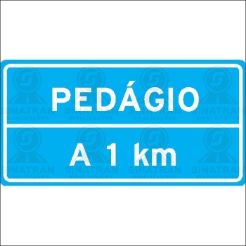 Pedágio a 1km